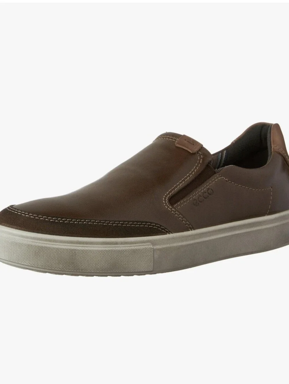 Ecco Men's Kyle Brown Leather Slip-On Loafers Size 12.5